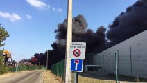 Incendie chez Passenaud Recyclage à Champagné (Sarthe) le 1er septembre 2021