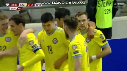 Kazachstan - Ukraine 2-2 GOAL VALIULLIN 01-09-2021