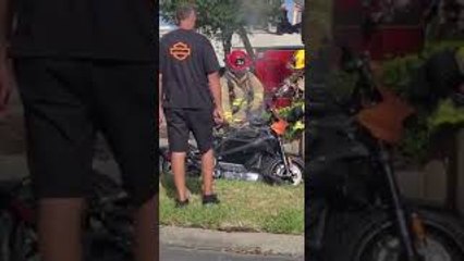 New Electric Motorcycle Starts Smoking