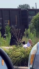 Il imite le son des freins de train pour le faire stopper et bloquer les automobilistes...