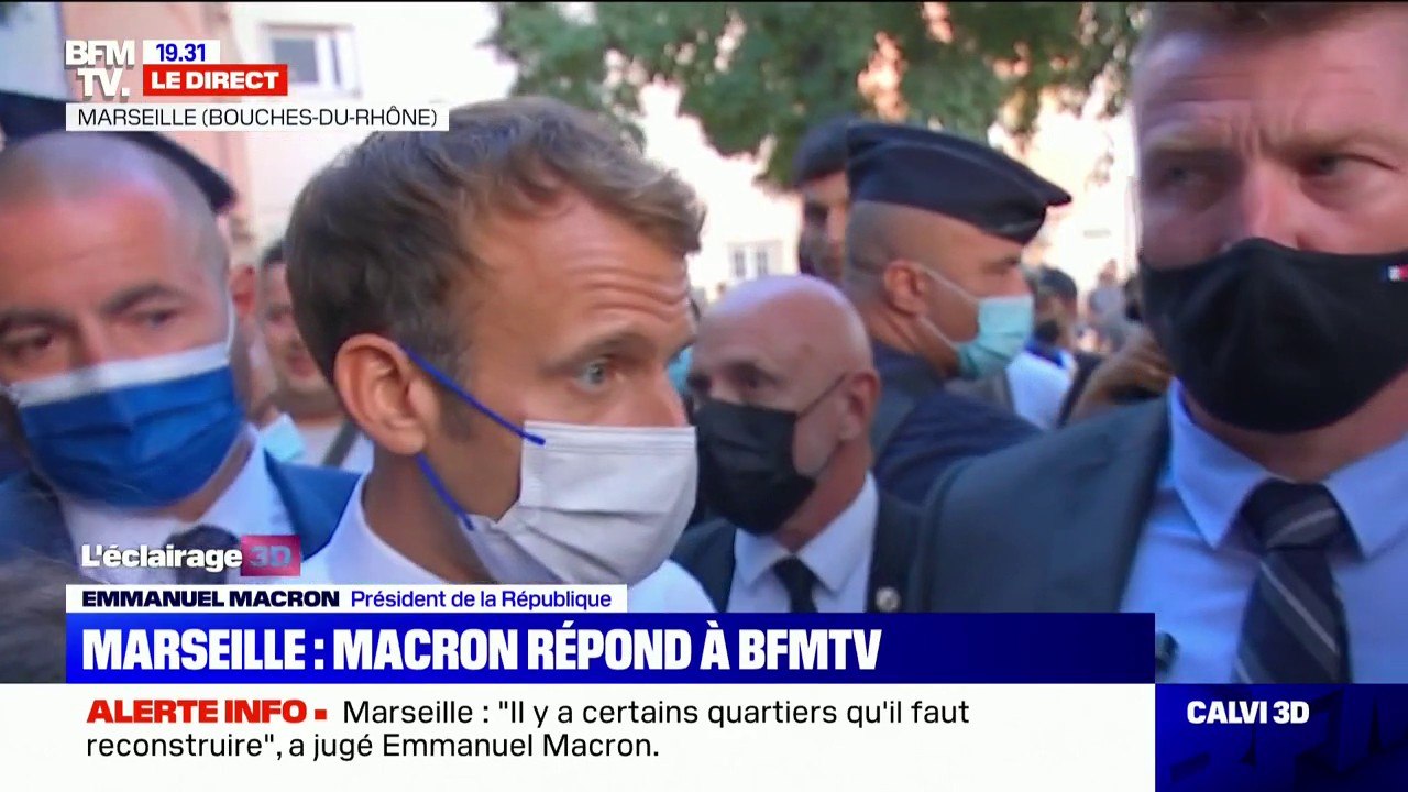 Emmanuel Macron à Marseille: "Beaucoup de chose...