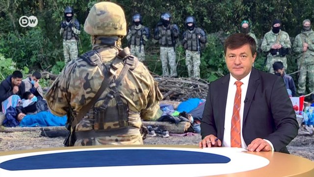 Лукашенко и его гибридная война против ЕС: наплыв беженцев в Польше. DW Новости (01.09.2021)