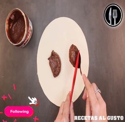 Receta Navideña Hojaldre y Nutella