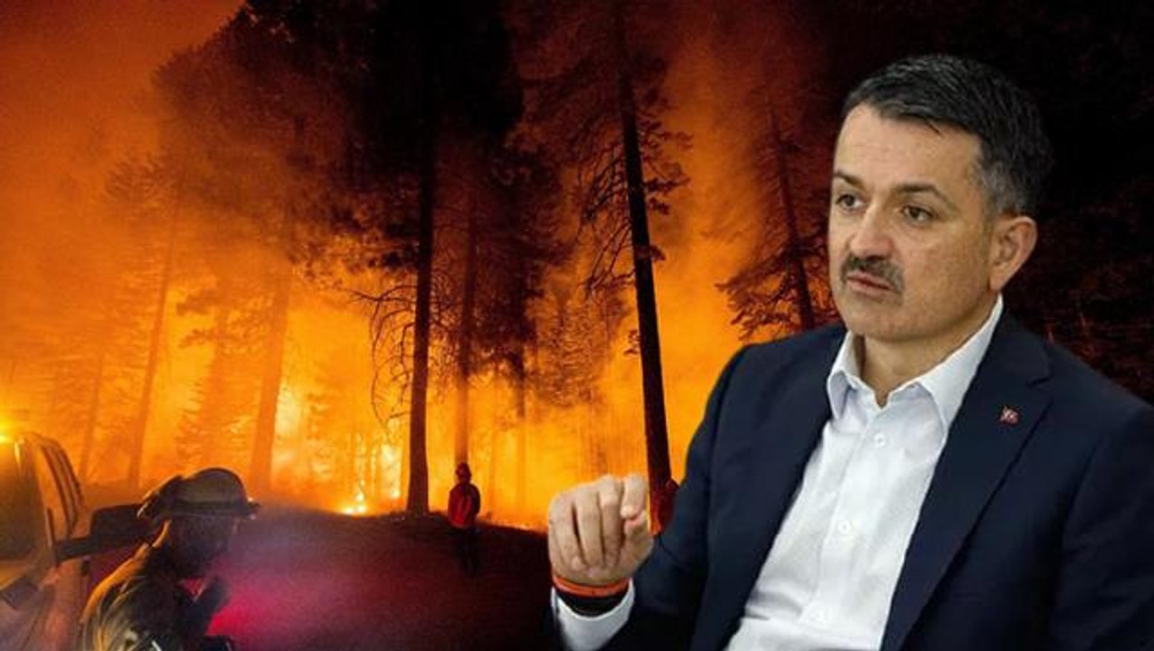 Orman yangınları neden çıktı? Bakan Pakdemirli merak edilenleri yanıtladı