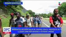 Migrantes son detenidos al tratar de escapar de Tapachula