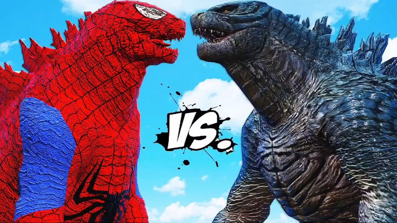 Spidergodzilla Vs Godzilla (GTAV) Superhero Epic Battle In Grand theft Auto 5