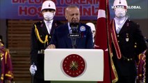 Cumhurbaşkanı Erdoğan subay ve astsubay mezuniyet töreninde konuşuyor
