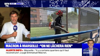 Marseille: plusieurs sociétés sont intervenues pour nettoyer la cité Bassens avant l'arrivée d'Emmanuel Macron