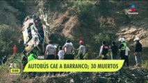 Autobús cae a barranco en Perú; al menos 30 murieron