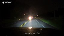 Driver Swerves to Avoid Deer and Misses Guardrail