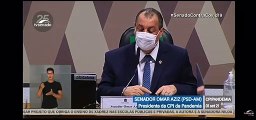 Omar Aziz liga ao vivo para presidente do Hospital Sírio-Libanês