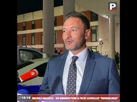 Emmanuel Macron à Marseille : des annonces pour la police accueillies extrêmement favorablement