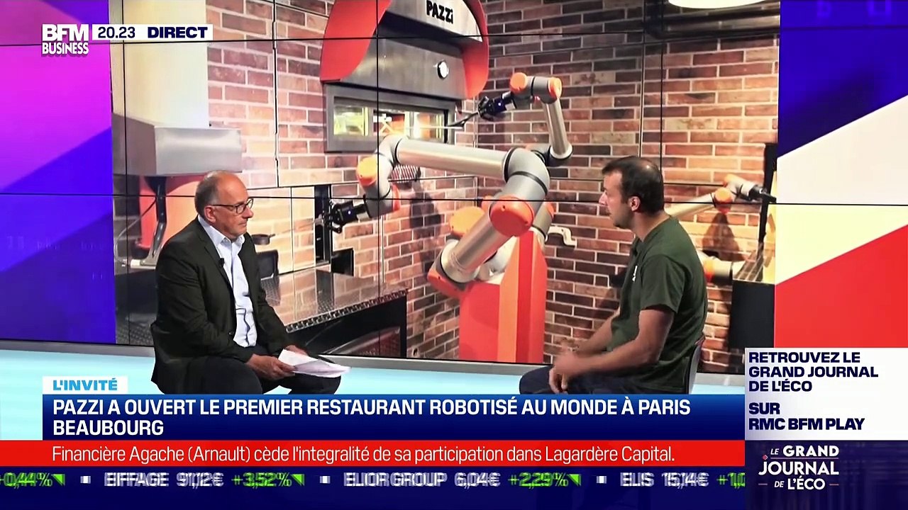 Sébastien Roverso (Pazzi) : Pazzi a ouvert le premier restaurant robotisé au monde à Paris Beaubourg - 01/09