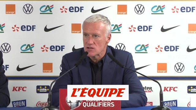 Deschamps : « Ce n'était pas ce qui était prévu » - Foot - Qualif. CM - Bleus