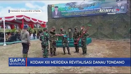 Kodam XIII Merdeka Revitalisasi Danau Tondano