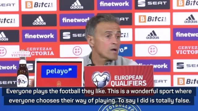 Enrique denies criticising Sweden ahead of re-match