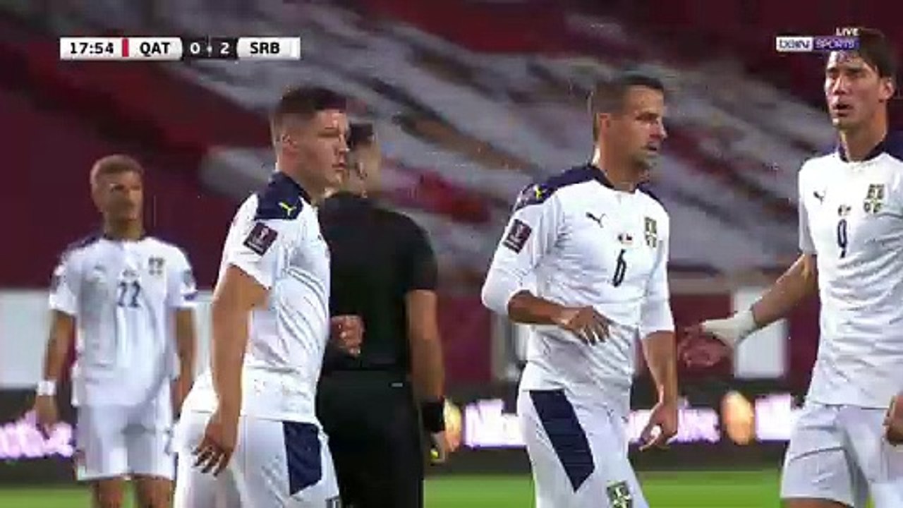 هدف لوكا جوفيتش ضد قطر (تصفيات قارة اوروبا المؤهلة لكاس العالم)