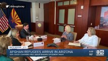 Afghan refugees arrive in Arizona