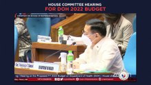 House committee hearing for the DOH 2022 budget