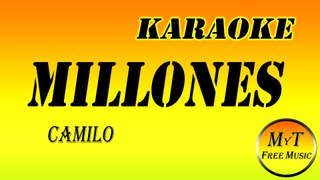 Camilo - Millones - Karaoke Instrumental Lyrics Letra