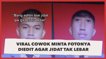 Viral Cowok Minta Fotonya Diedit Agar Jidat Tak Lebar, Hasilnya Ditonton 17 Juta Kali