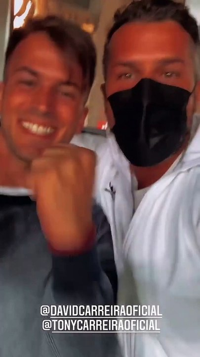 Tony Carreira com os filhos David Carreira e Mickael Carreira