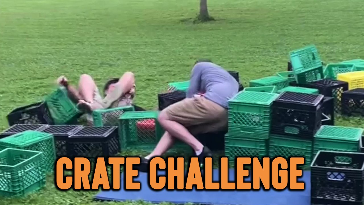 'Do the Crate Challenge They Said, It’ll Be Fun They Said | Fails Compilation'