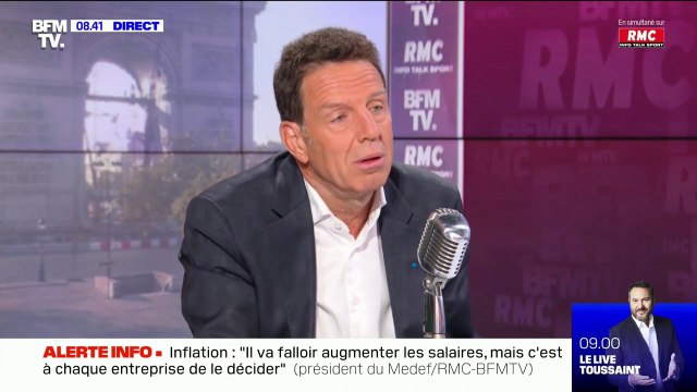 Geoffroy Roux de Bézieux (Medef): Je ne crois pas qu'il faille donner un coup de pouce au SMIC
