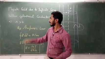 Magnetic field due to hollow cylindrical conductor, NEET/IIT-JEE/11th/12th (AK Sir)