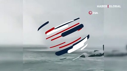 Plajı etkileyen hortum panik yarattı