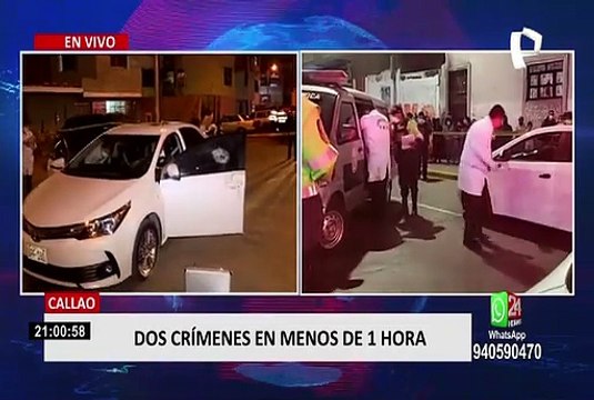 Callao: dos hombres son asesinados en menos de una hora en diferentes puntos