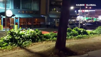 Eğlence mekanından çıkan iki grup birbirine girdi! İşte o anlar