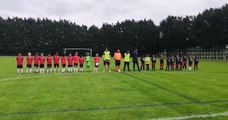 Présentation des équipes et Hymnes avant match FC Guignes - Manhattan Kickers