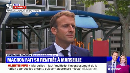 Emmanuel Macron à Marseille: "Collectivement, on n'a pas été à la hauteur"