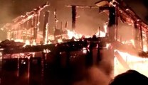 Castel del Monte (AQ) - Incendio distrugge rifugio di montagna (02.09.21)