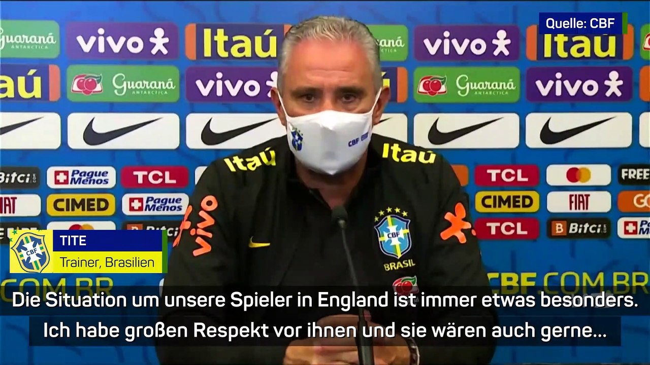 Brasilien-Coach Tite beklagt fehlende PL-Spieler