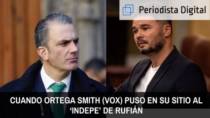 Cuando Ortega Smith (VOX) puso en su sitio al 'indepe' de Rufián