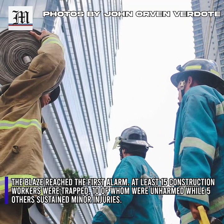 Fire hits Mega Tower on EDSA