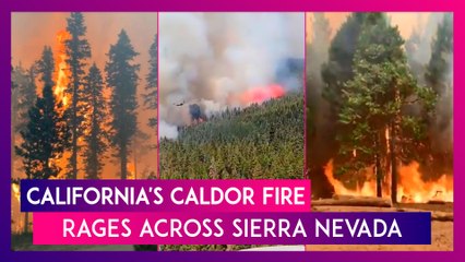 California's Caldor Fire Rages Across Sierra Nevada, South Lake Tahoe Community Evacuated