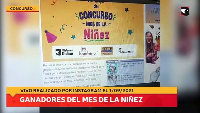 Ganadores del concurso mes de la Niñez