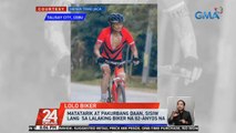 Matatarik at pakurbang daan, sisiw lang sa lalaking biker na 82-anyos na | 24 Oras
