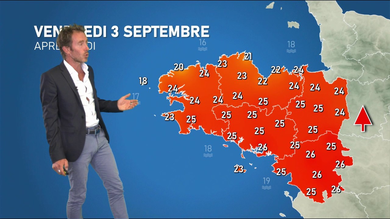 Bulletin météo pour le vendredi 3 septembre