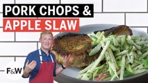 Justin Chapple Makes Pork Chops with Three-Apple Slaw | Mad Genius | Food & Wine