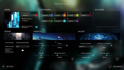 Tutoriel - Endless Space 2 - 01-3 - Paramètre de gameplay