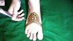 feet mehndi design - mehandi for leg - pero ke liye mehendi design - feet henna design - सरल आसन पैरों के लिए मेहंदी डिजाइन  - habiba Mehndi Art