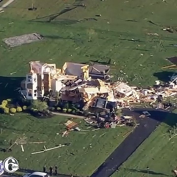 Destruction in Mullica Hill, NJ. "It's horrible