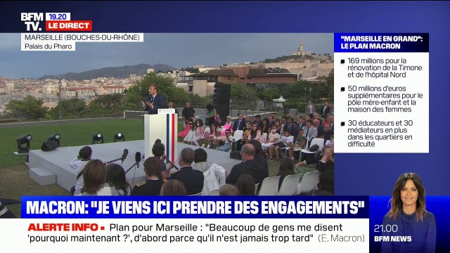 Marseille: Emmanuel Macron annonce l'automatisation du métro, la création de 4 lignes de tramway et de 5 lignes de bus à haut niveau de service