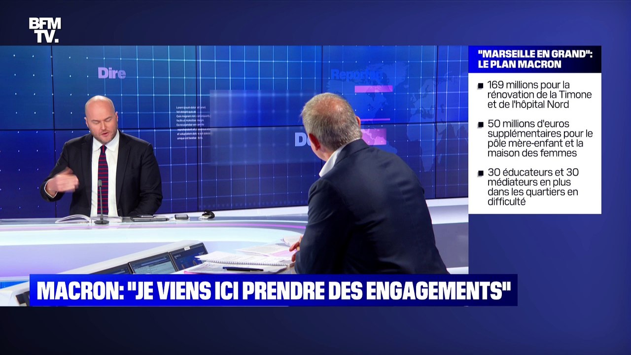 Emmanuel Macron à Marseille : "Je viens ici prendre des engagements" - 02/09