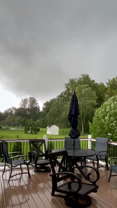Crazy footage of what this tornado did to this home in Mullica Hill, New Jersey
