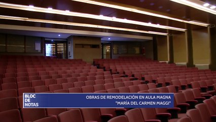 Obras de remodelación en Aula Magna "María del Carmen Maggi"